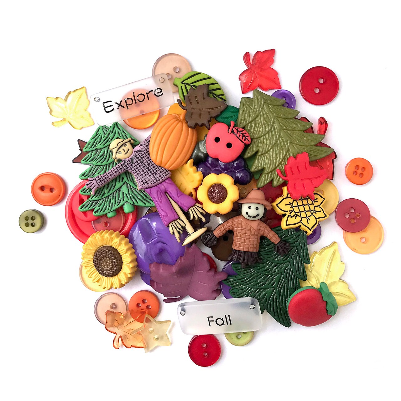 Buttons Galore and More 50+ Novelty Buttons for Sewing & Craft – Autumn Theme Buttons